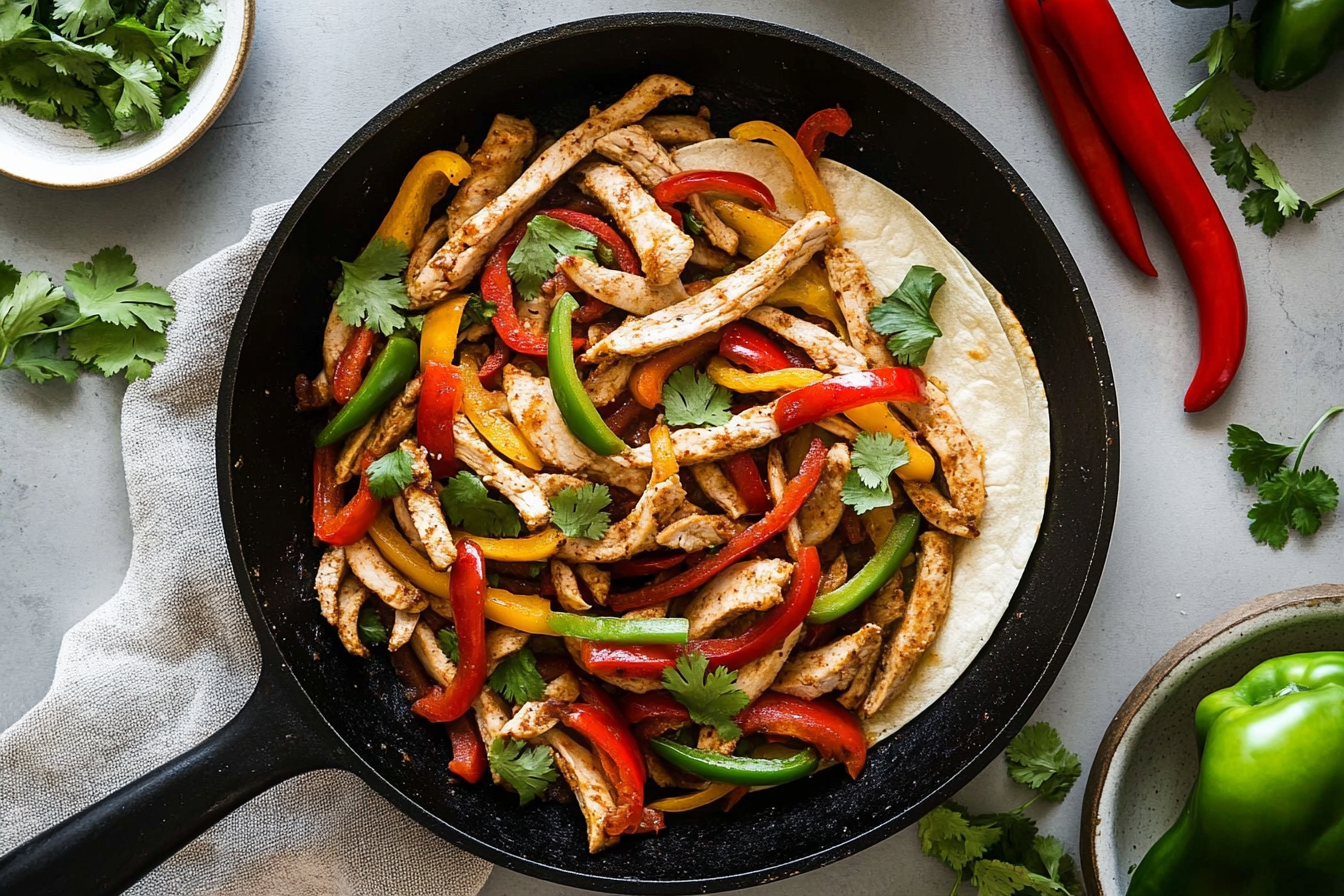 Skillet Turkey Fajitas