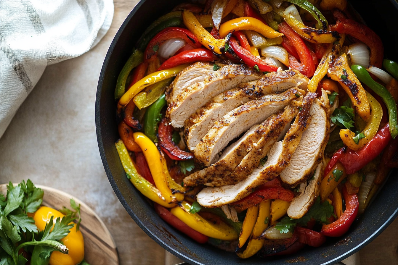 Skillet Turkey Fajitas