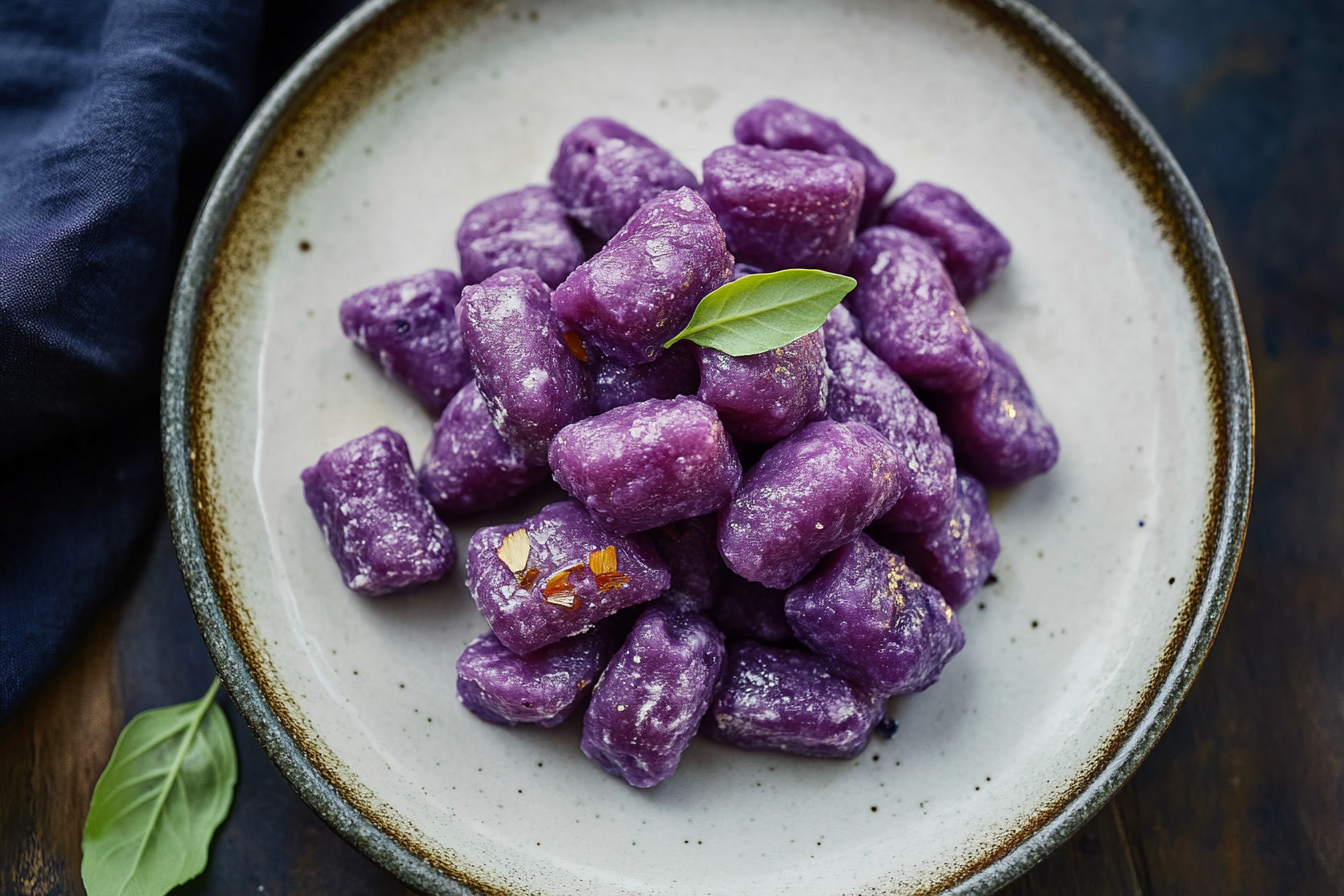 Purple Sweet Potato Gnocchi

