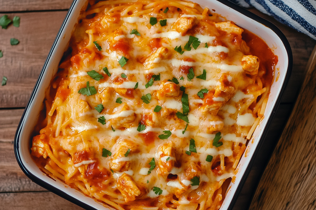 Cheesy Buffalo Chicken Pasta