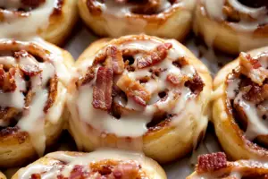 Bourbon Maple Bacon Cinnamon Rolls