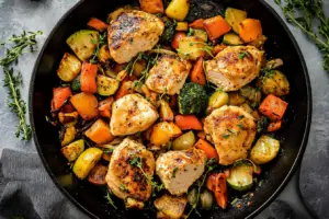 Chicken and Veggie Skillet with Fresh Herbs