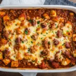 Chili Cheese Dog Bubble Up Casserole