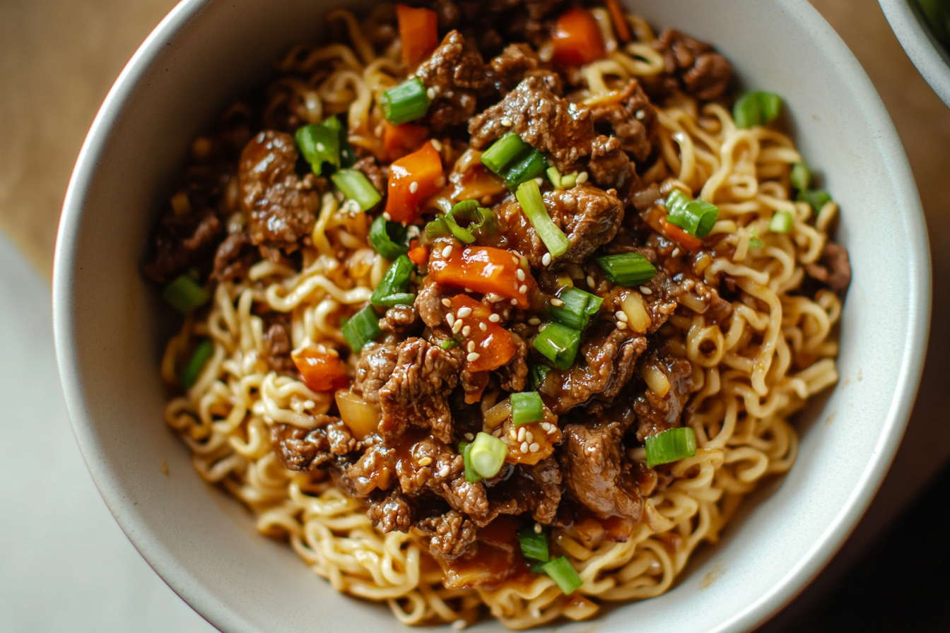 Beef Ramen Stir Fry