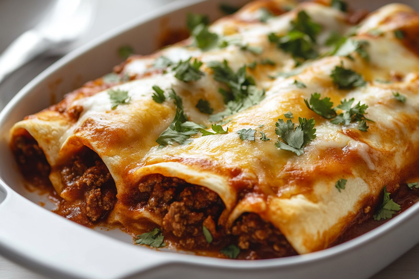 Ground Beef Enchiladas