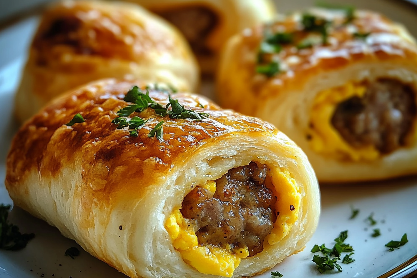 Sausage and Egg Breakfast Rolls