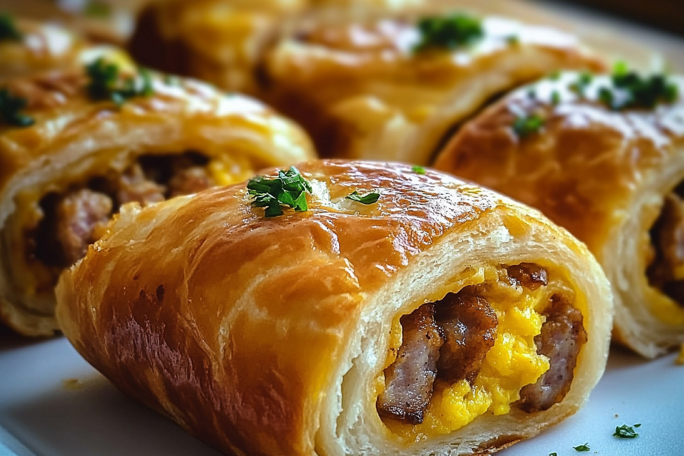 Sausage and Egg Breakfast Rolls