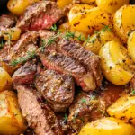 Juicy Pan-Fried Garlic Steak and Potatoes Recipe Outline