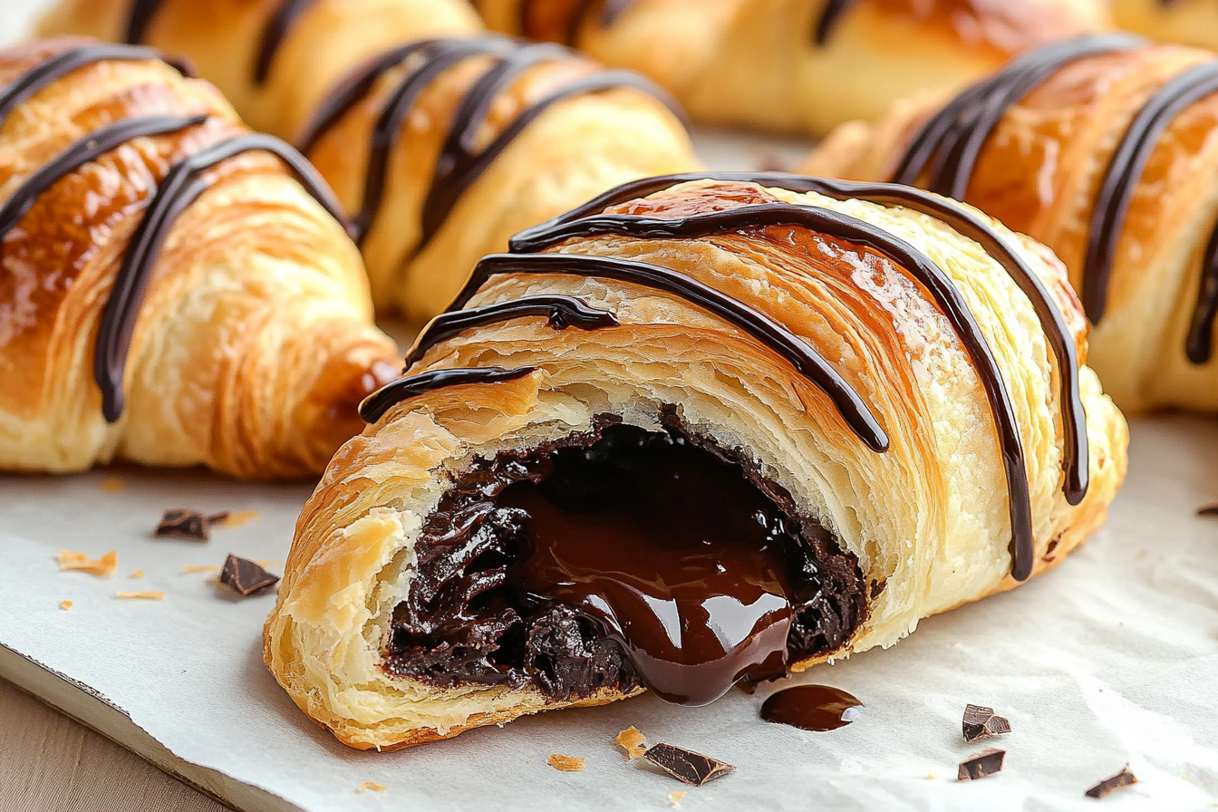 Homemade Chocolate Croissants