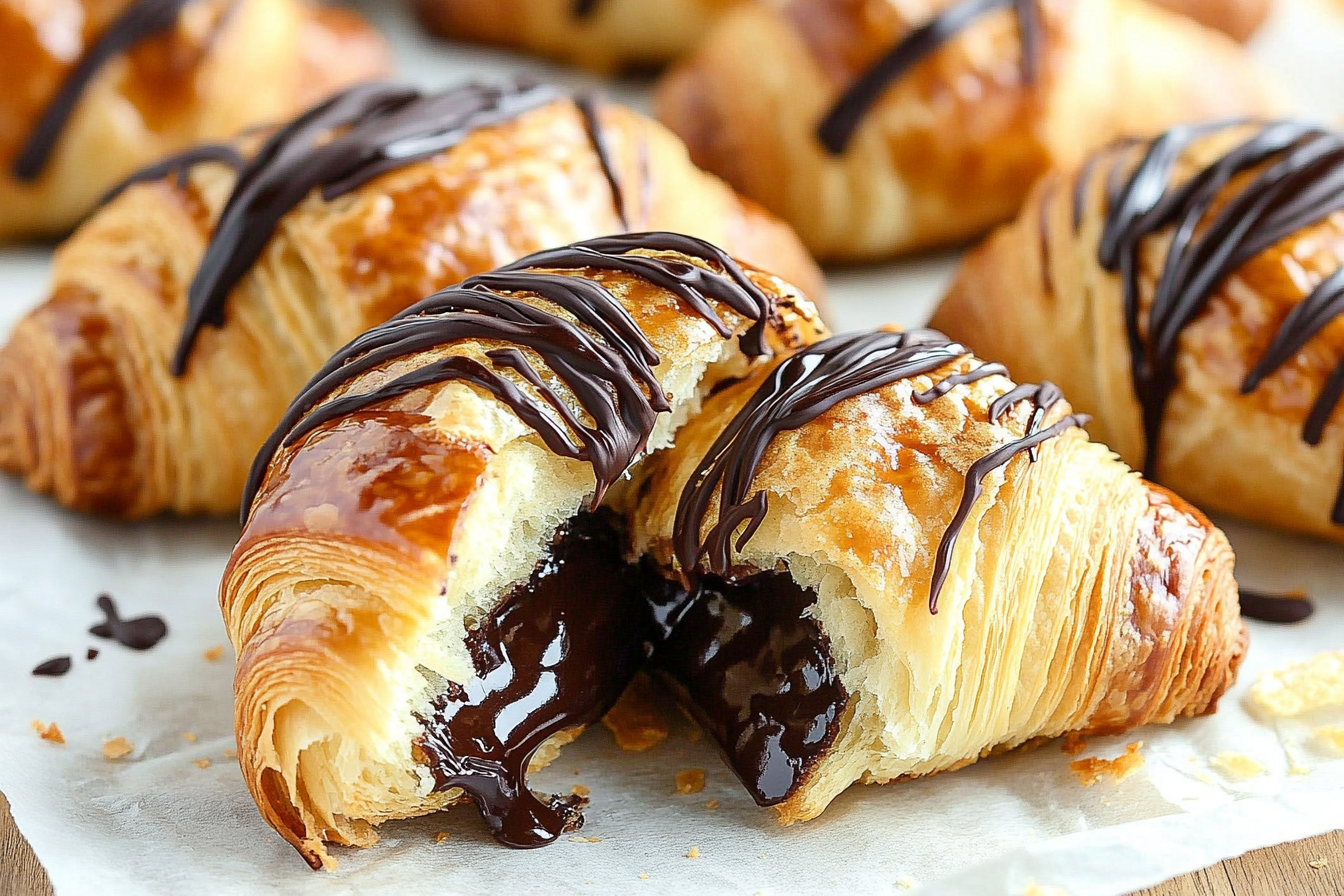 Homemade Chocolate Croissants

