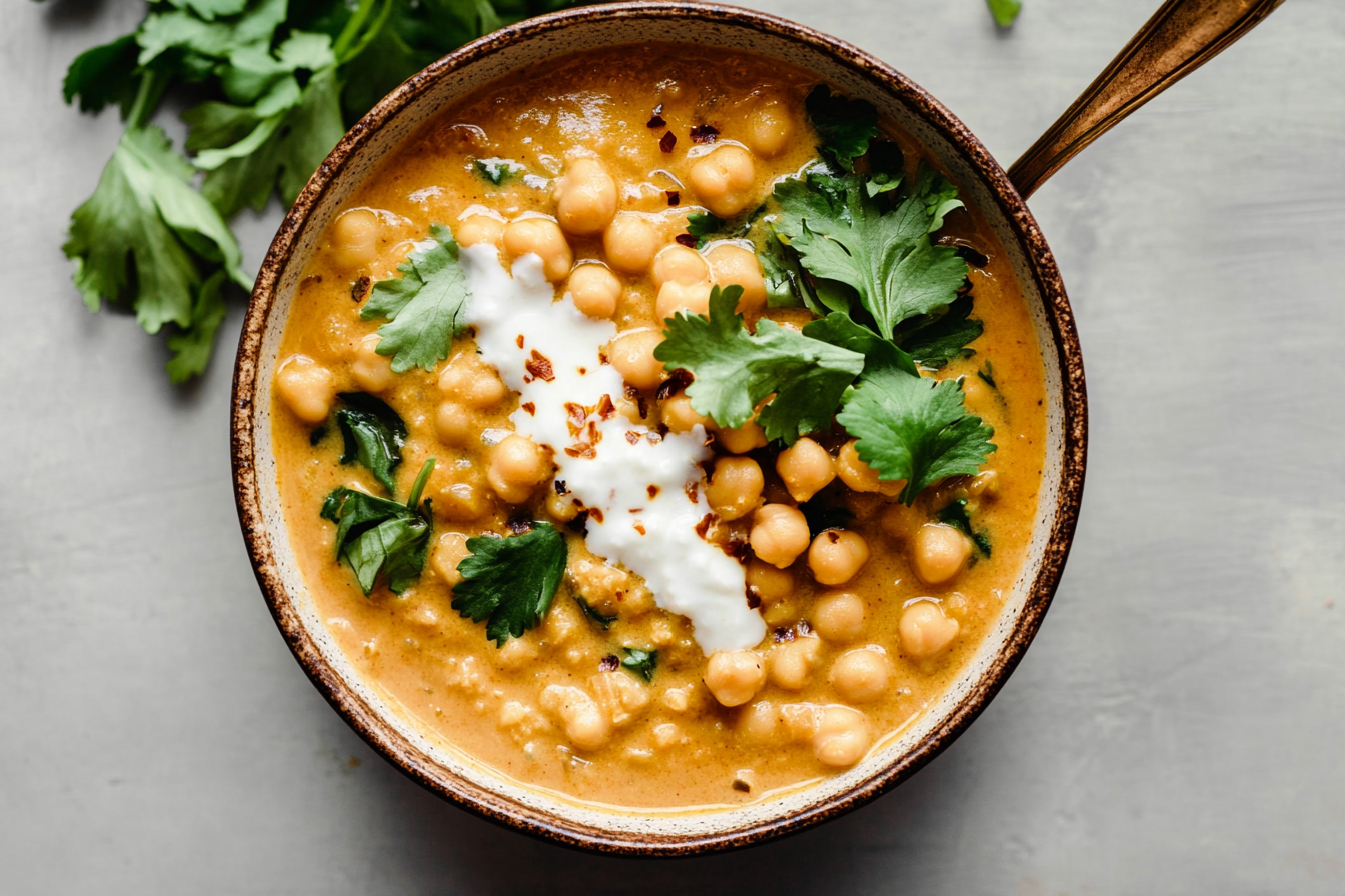 Chickpea Curry with Coconut Milk
