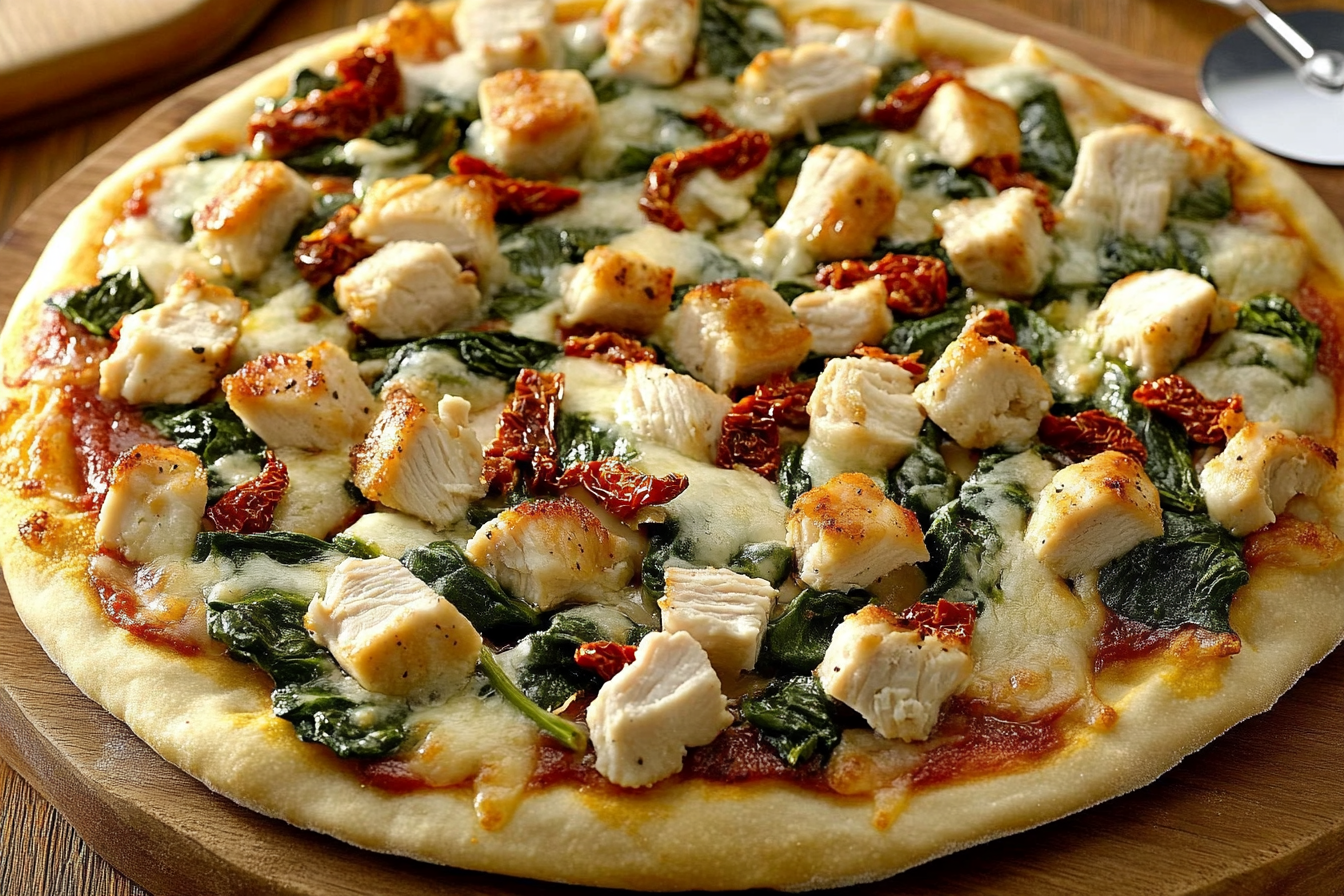 Chicken Florentine Pizza