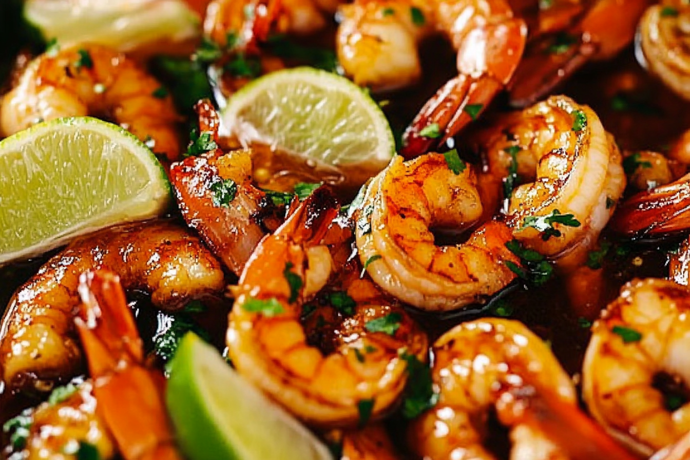 Pancetta-Wrapped Shrimp with Honey-Lime Glaze