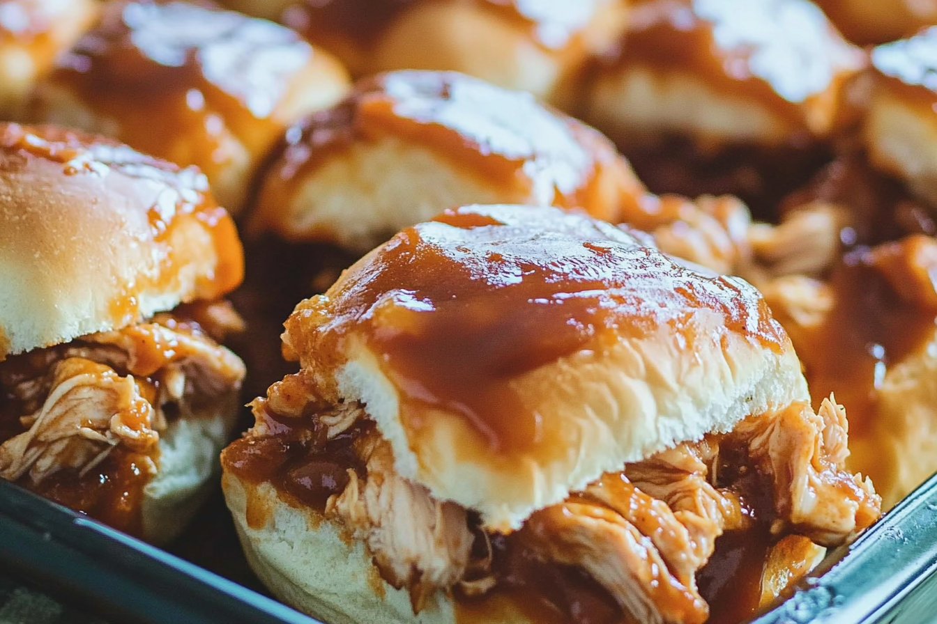Pulled BBQ Chicken Sliders