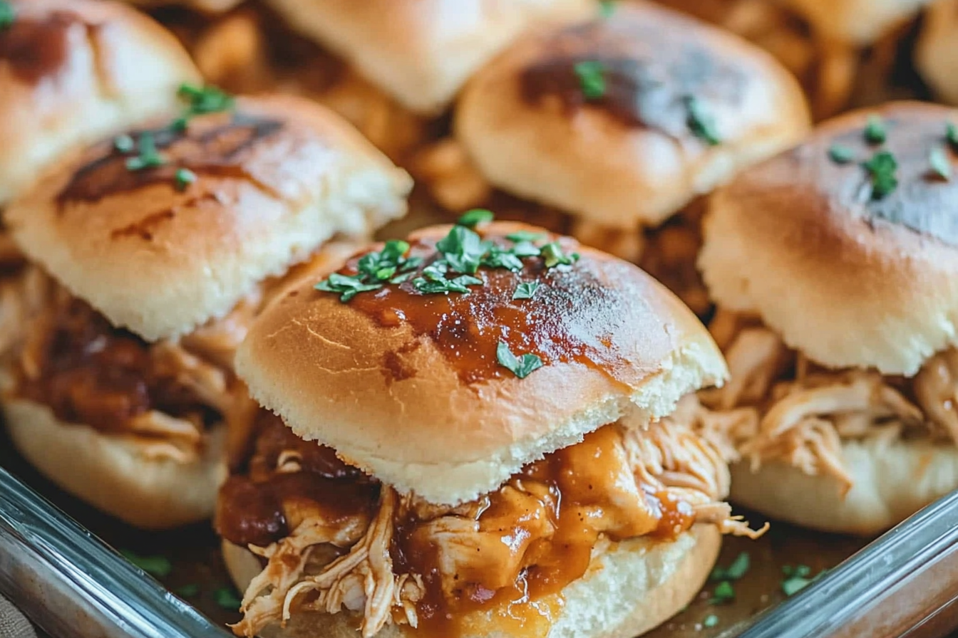 Pulled BBQ Chicken Sliders
