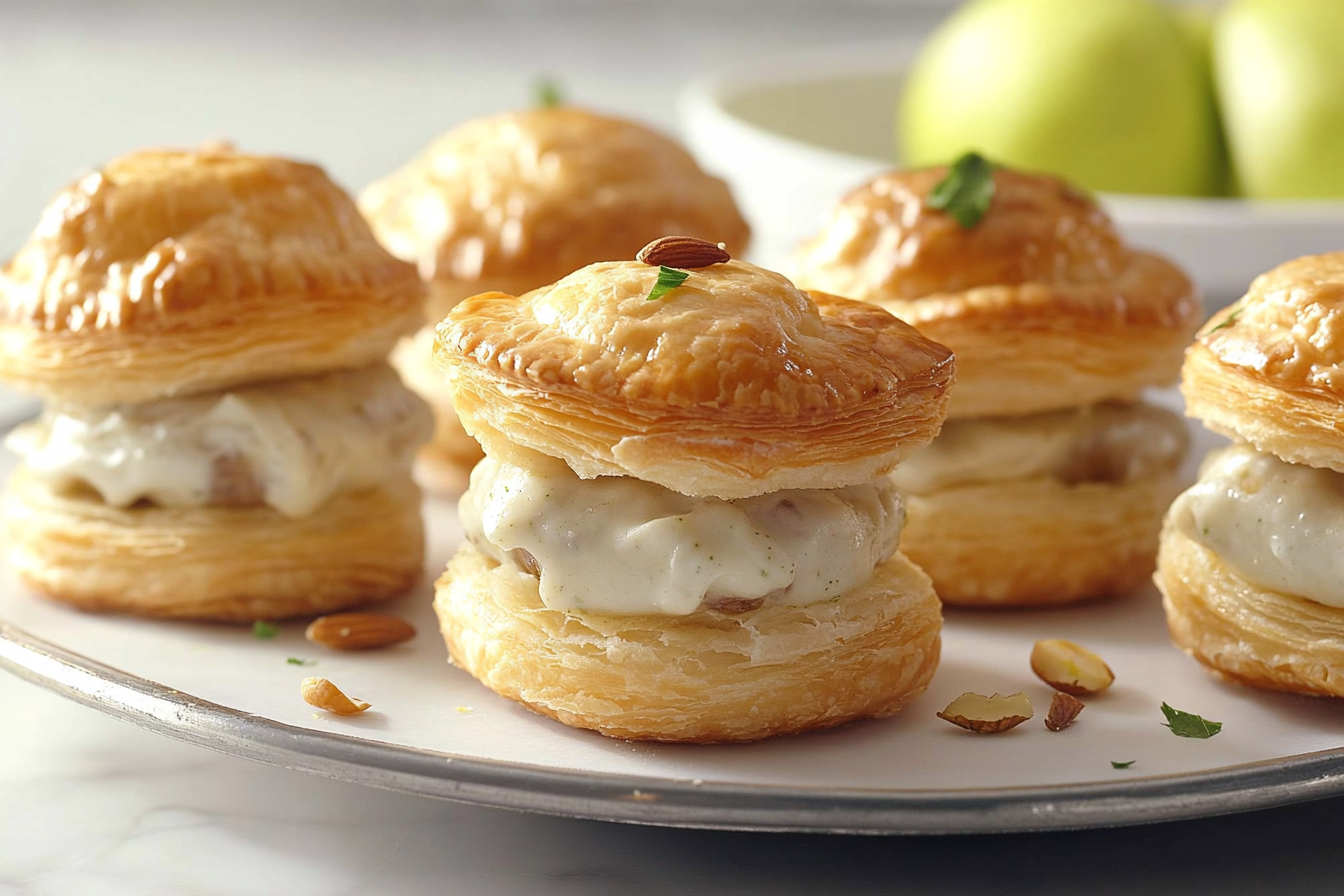 Pancetta Pear Pecan Puffs
