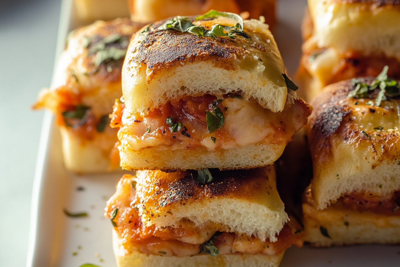 glazed pizza sliders