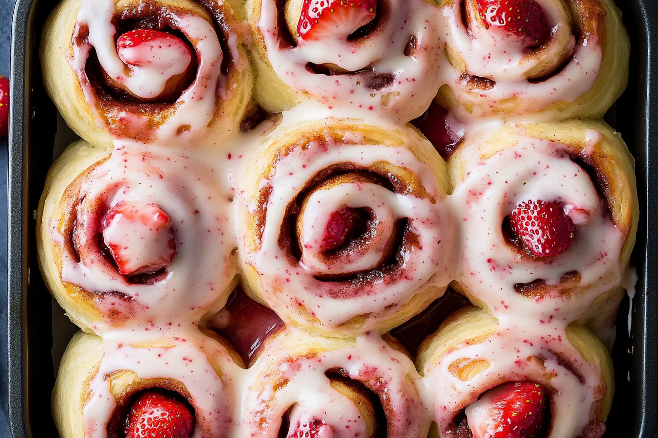 Strawberry Cinnamon Rolls