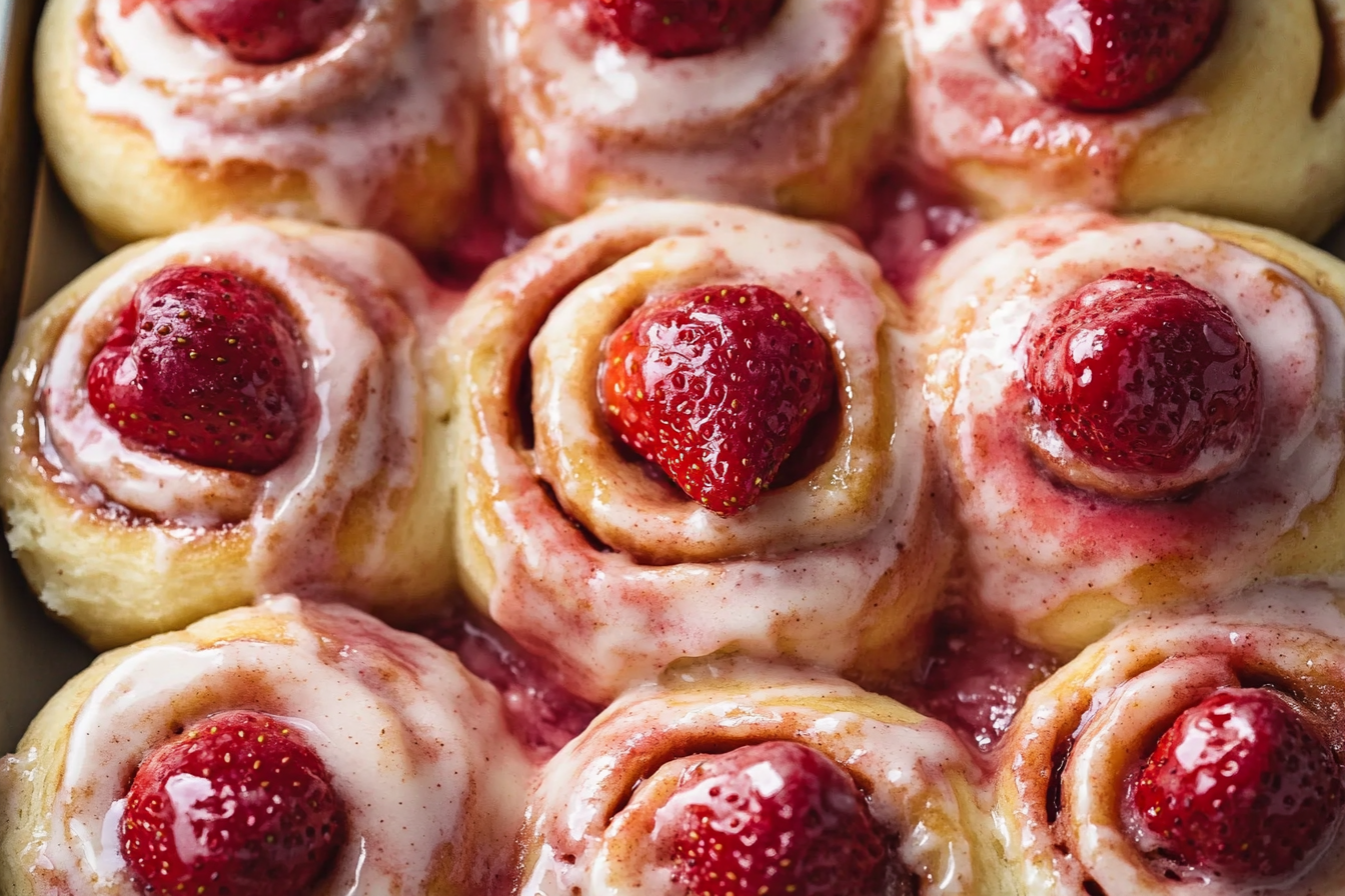 Strawberry Cinnamon Rolls