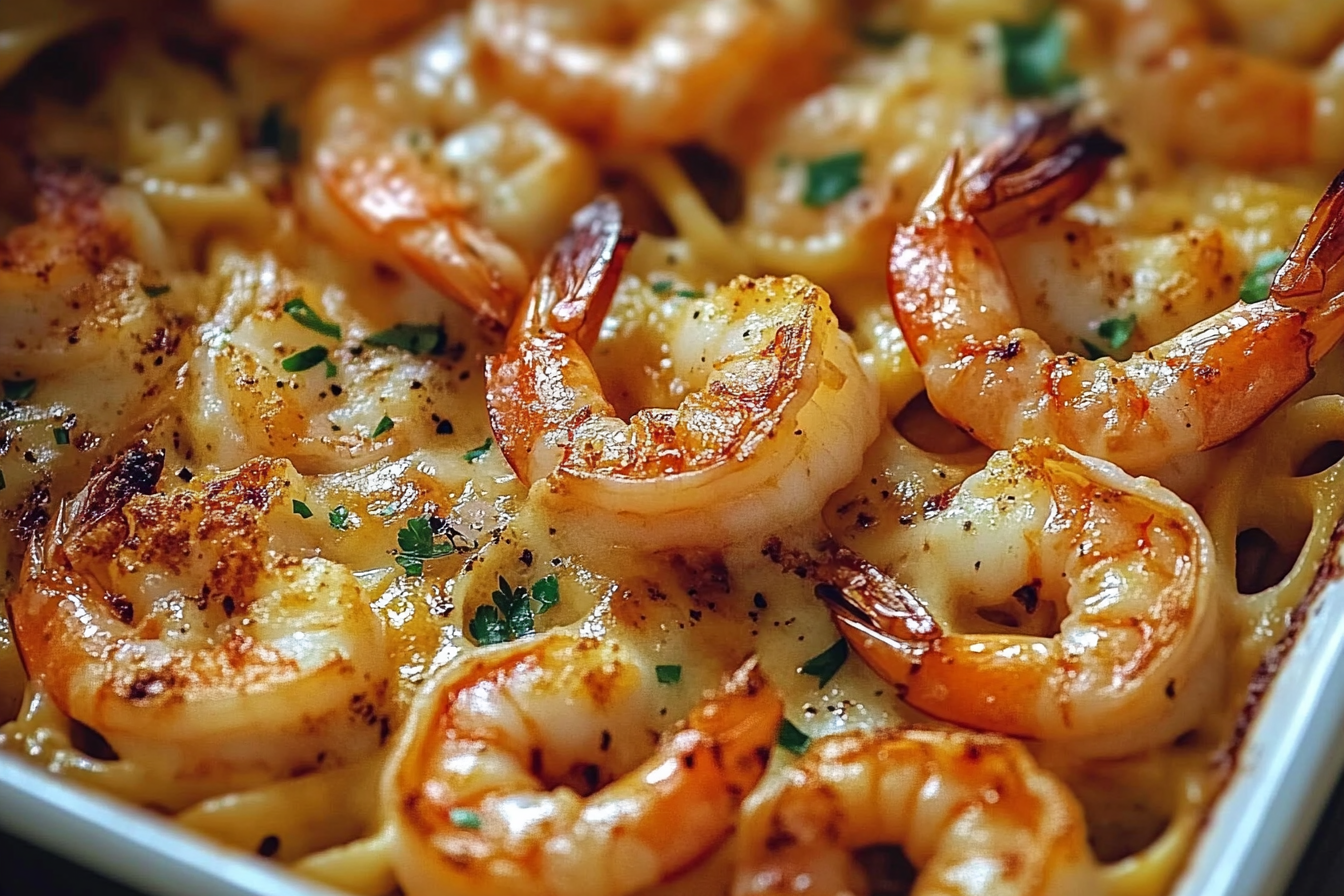 Shrimp Scampi Pasta Bake