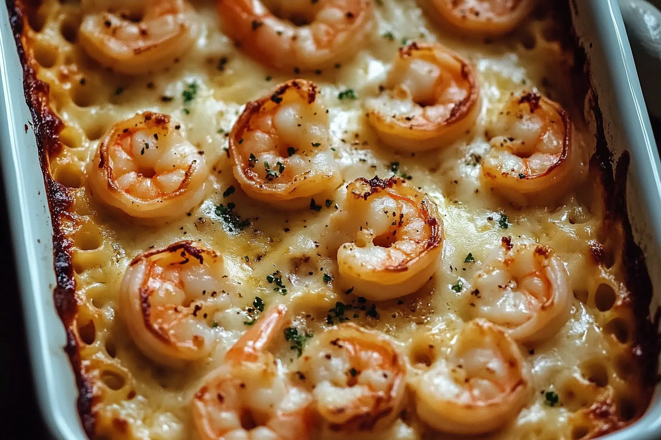 Shrimp Scampi Pasta Bake