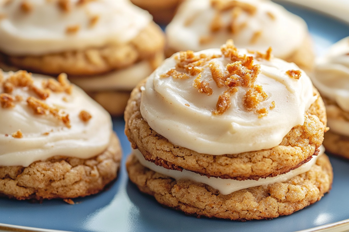 Frosted Carrot Cake Cookies
