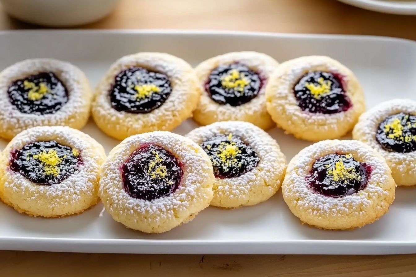 Huckleberry Jam Thumbprints