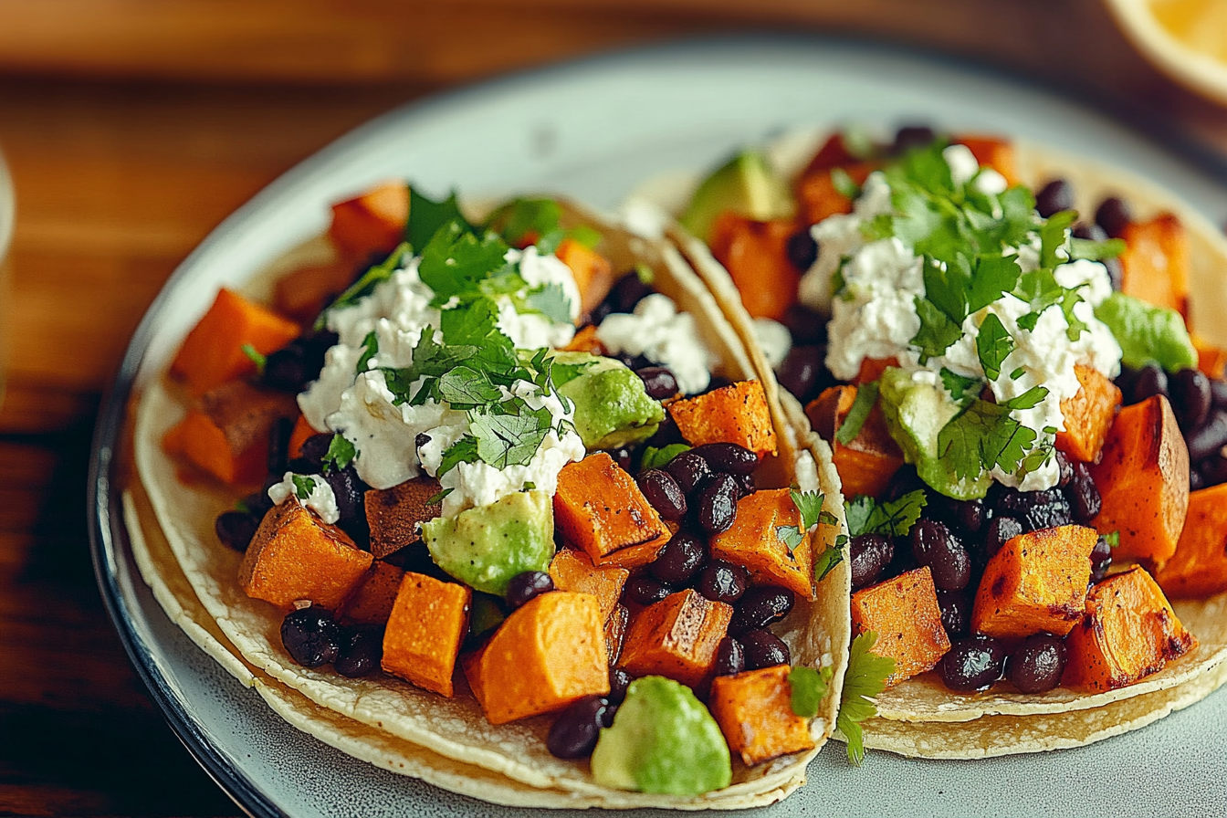 Sweet Potato and Black Bean Tacos