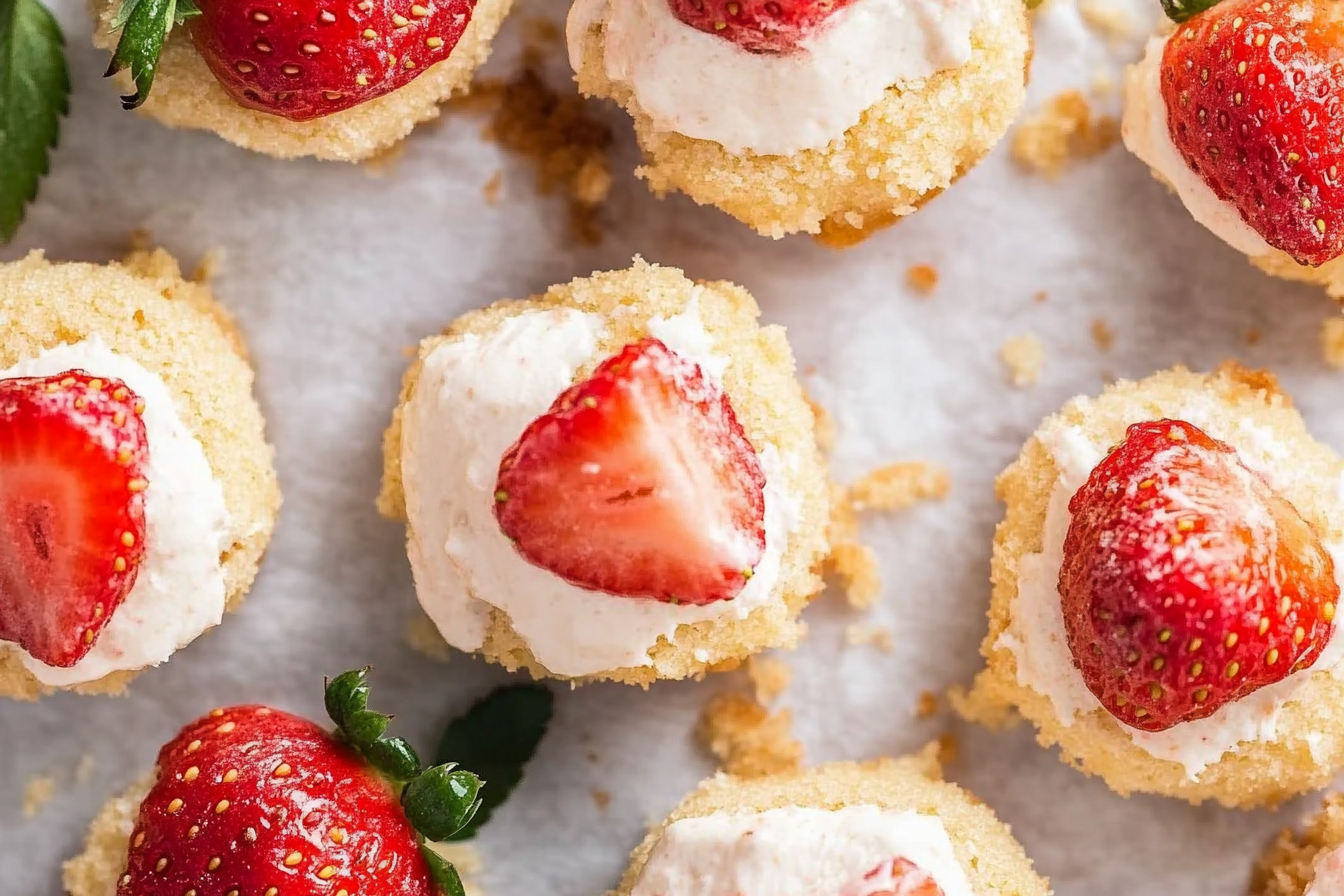 strawberry cheesecake bites