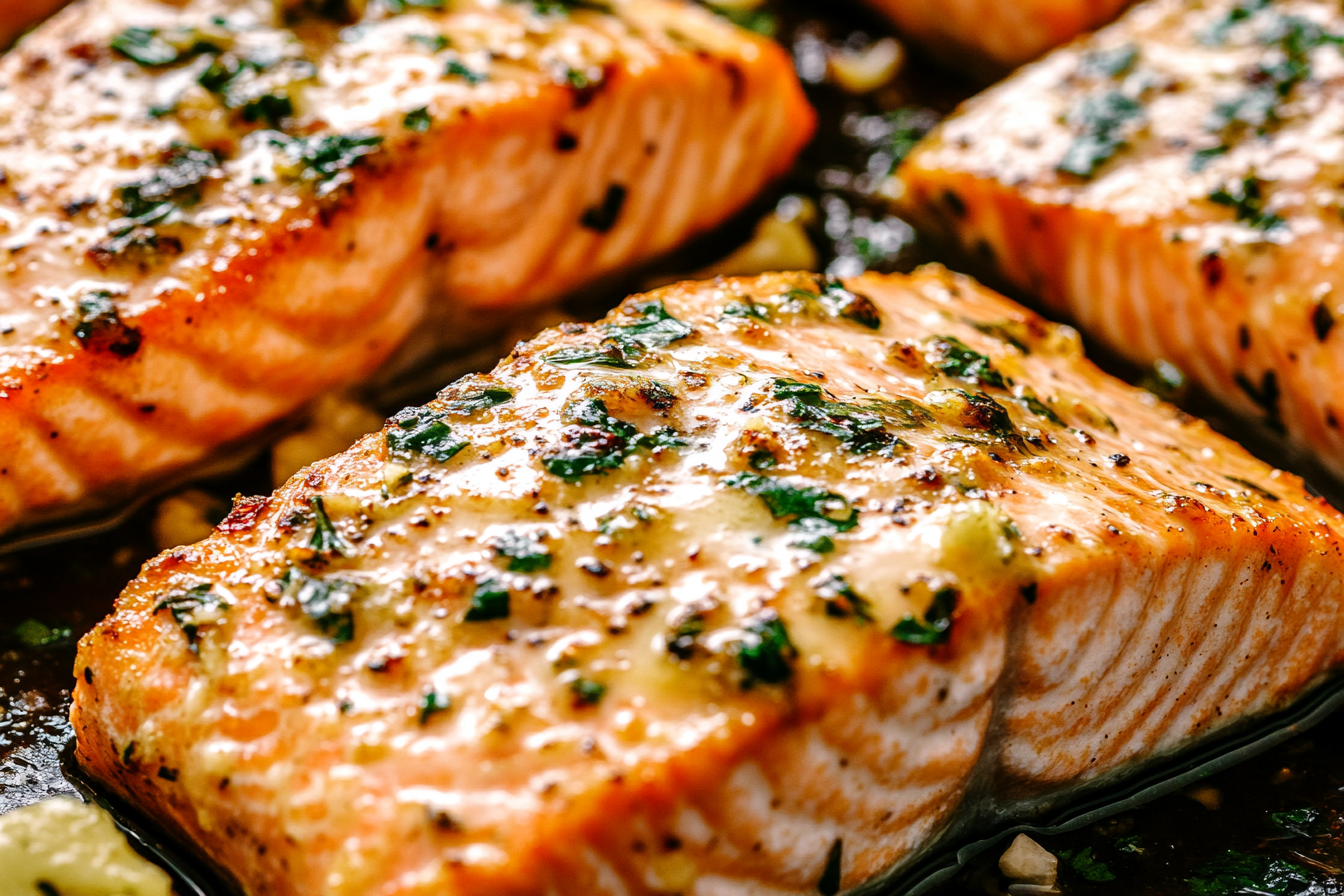 Garlic Butter Baked Salmon