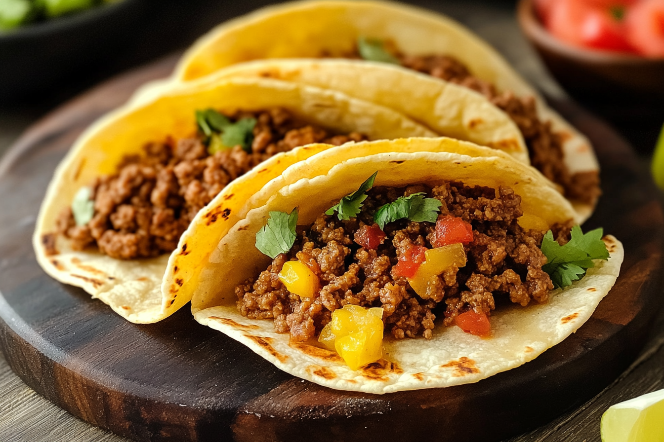 Tacos Dorados with Ground Beef