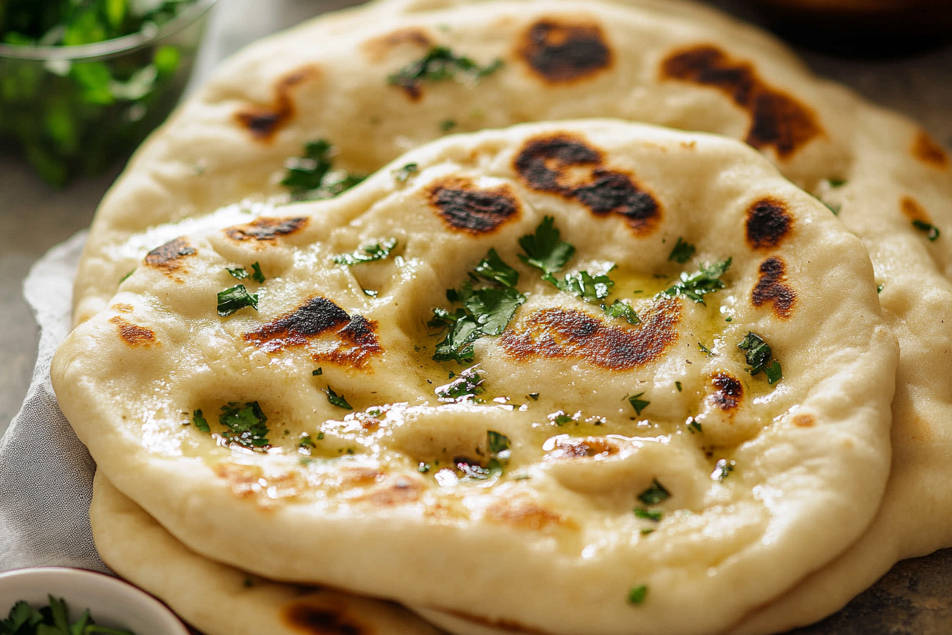 homemade naan bread

