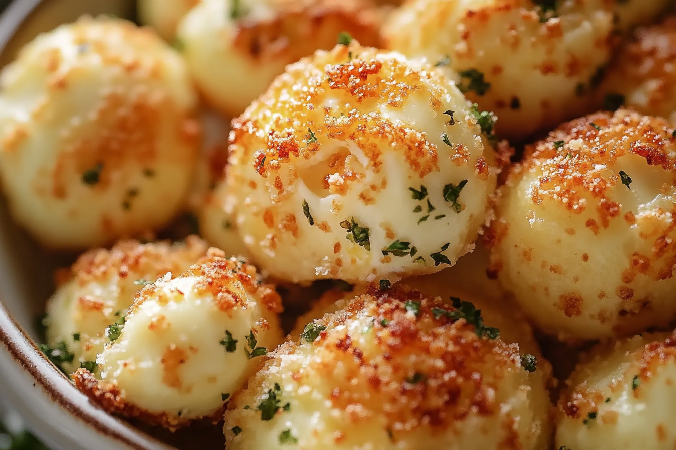 Cheesy Parmesan Mozzarella Bites