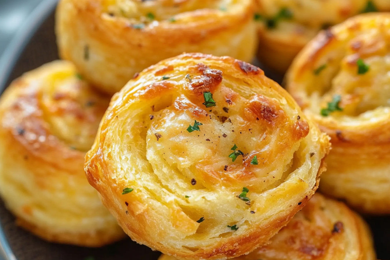 Cheesy Garlic Cruffin

