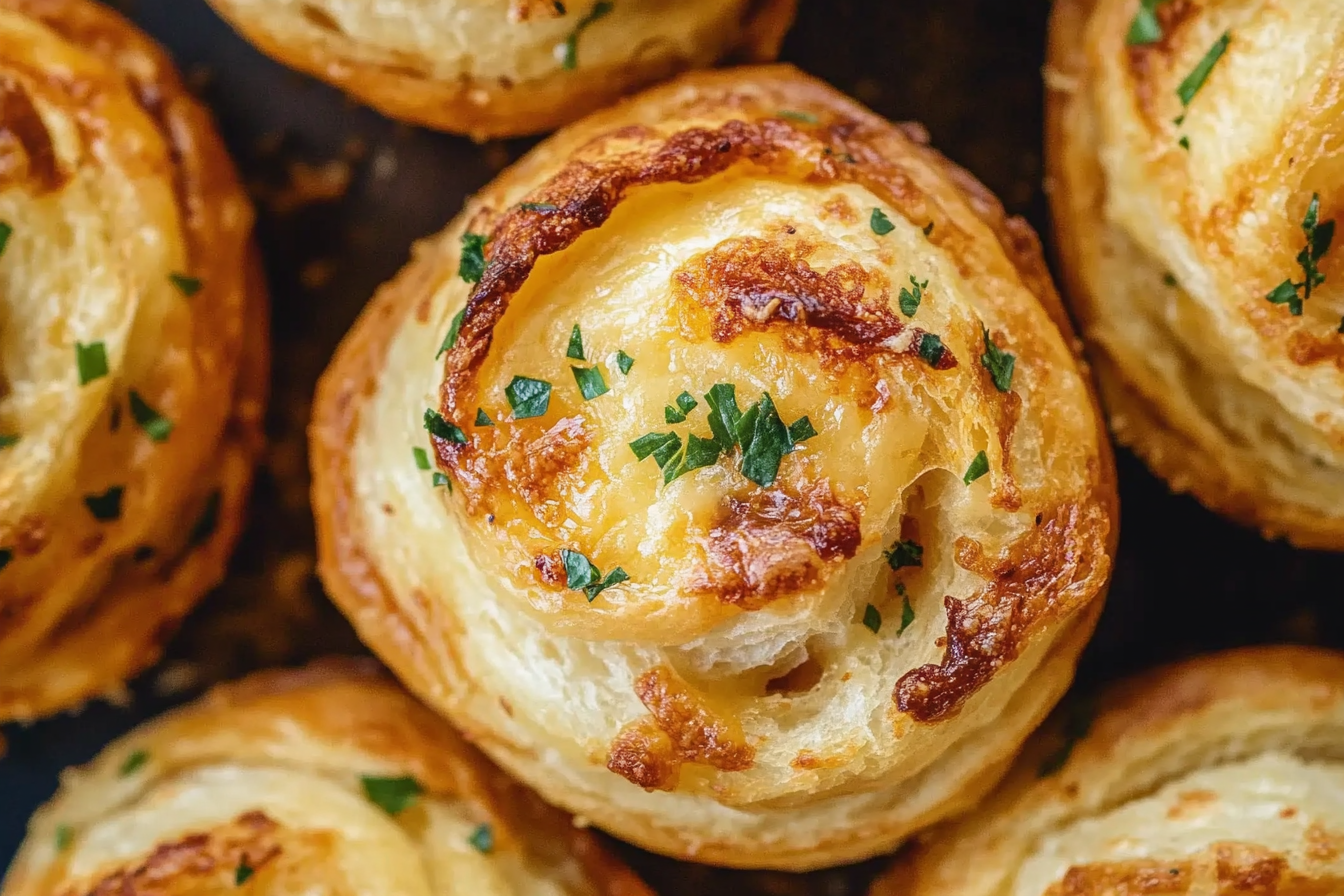 Cheesy Garlic Cruffin