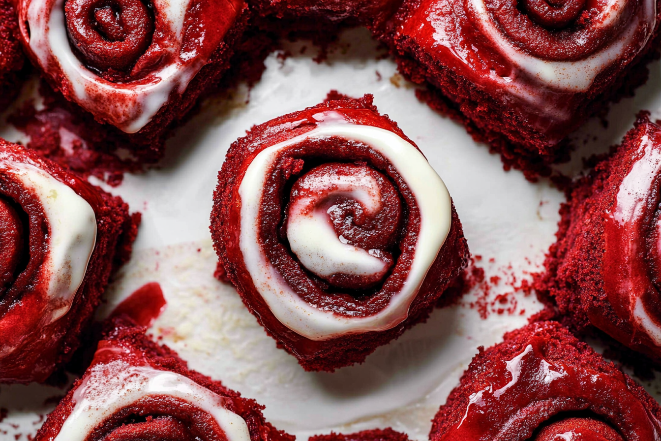 red velvet cinnamon rolls

