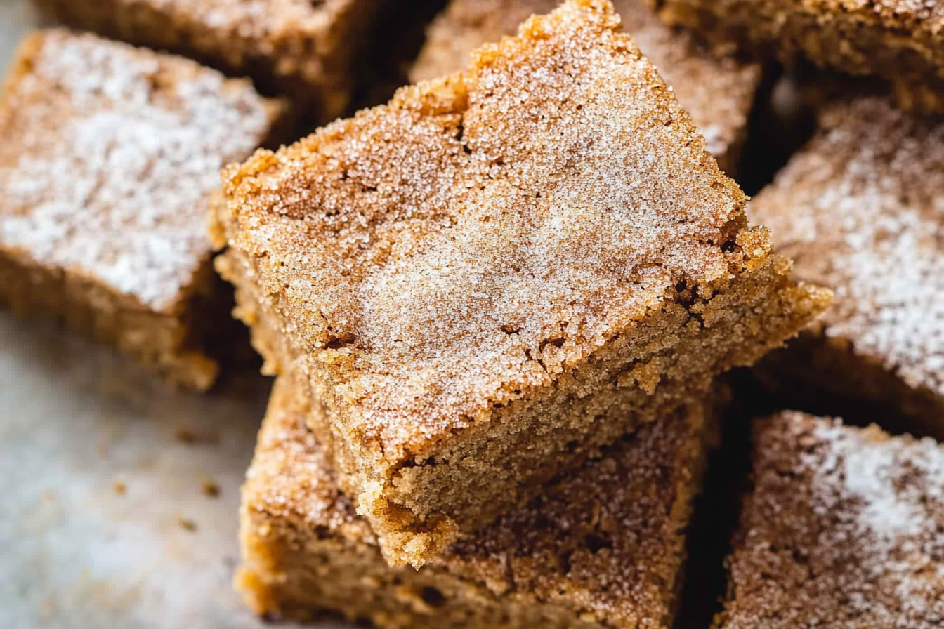 Cinnamon Sugar Blondies