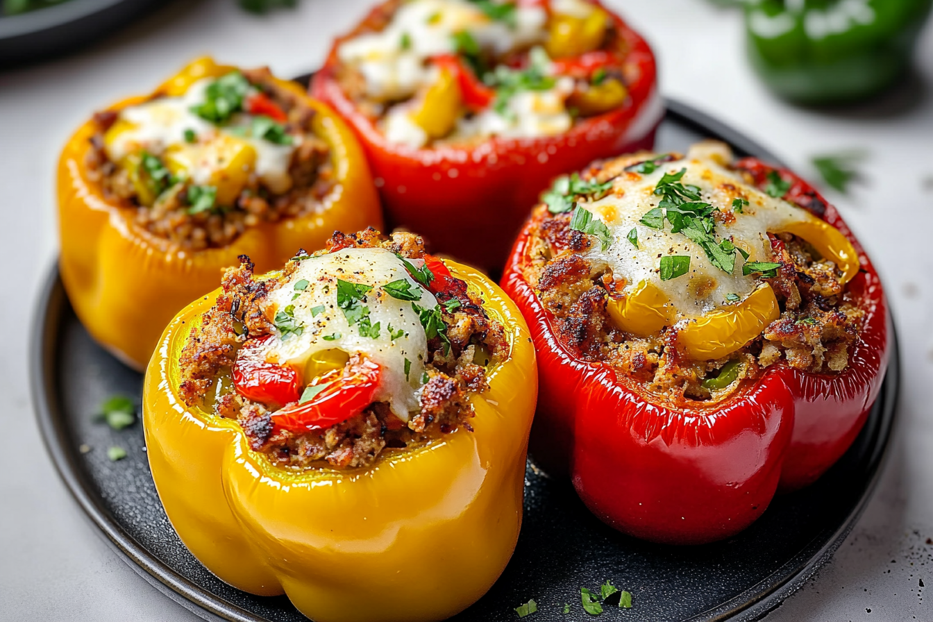 Turkey-Stuffed Bell Peppers
