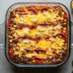 7 Layer Casserole With Ground Beef and Rice