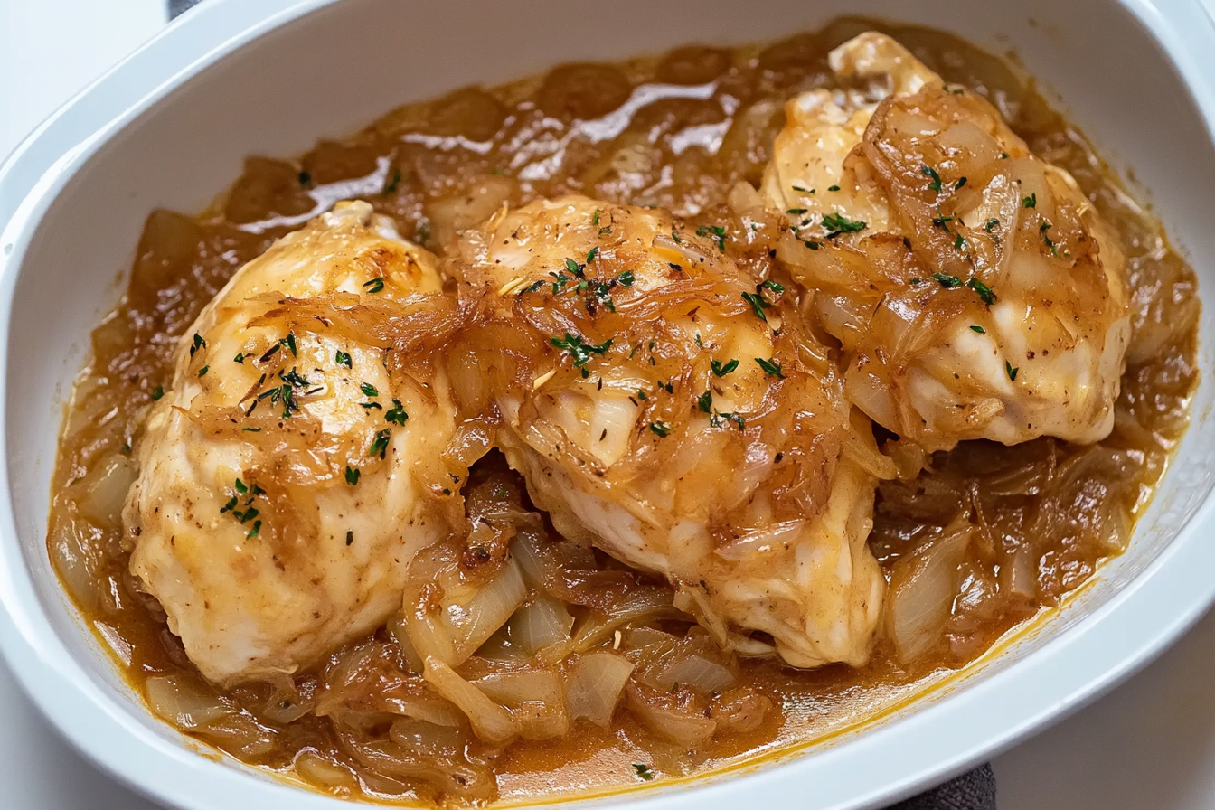 Caramelized Onion and Garlic Chicken