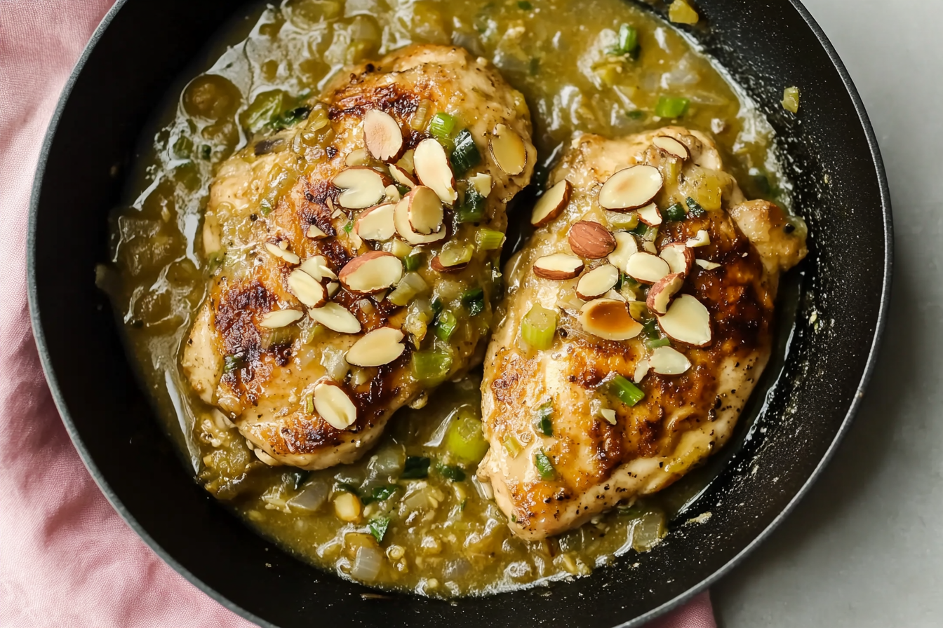 Skillet Chicken with Almonds – A Quick and Flavorful Dinner