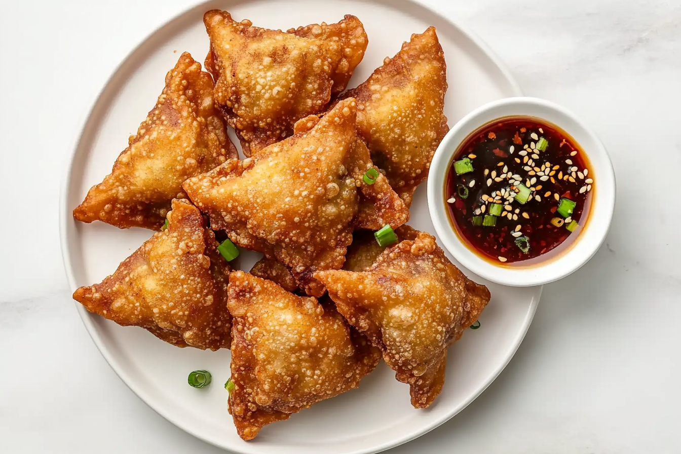 Ground Beef Wontons – Easy Crispy Fried Wonton Recipe