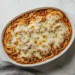 Spaghetti Casserole With Ground Beef and Cheese