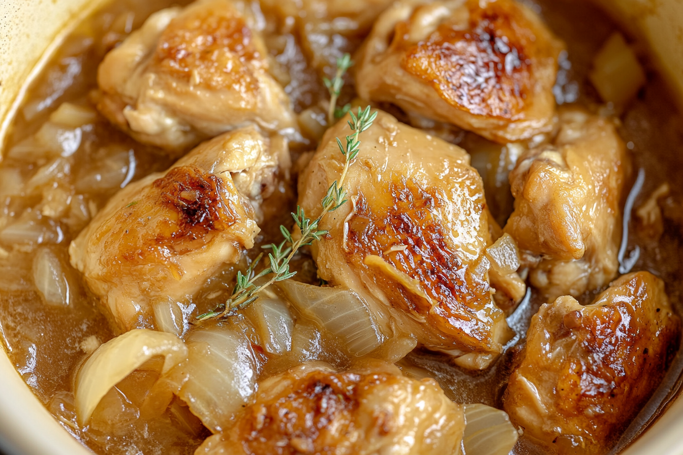 Caramelized Onion and Garlic Chicken