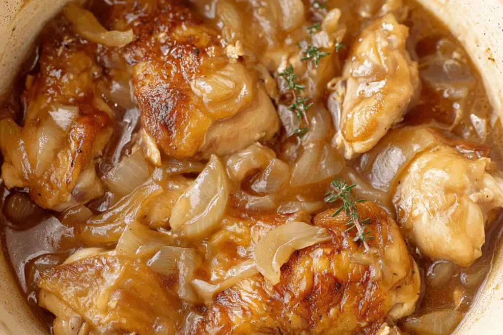 Caramelized Onion and Garlic Chicken