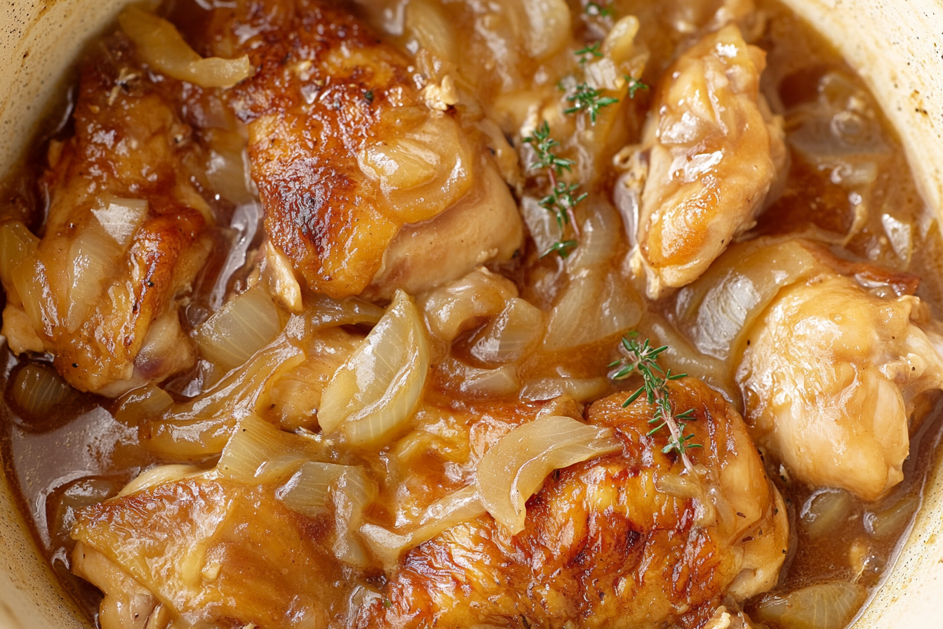 Caramelized Onion and Garlic Chicken Recipe – Sweet, Savory, and Delicious