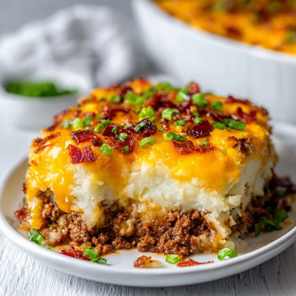 Loaded Potato & Meatloaf Casserole